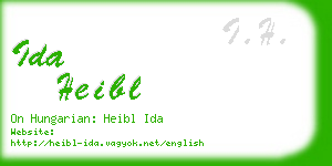 ida heibl business card